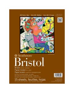 Strathmore 400 Series Bristol, 2-Ply Vellum, 9" x 11" - 475-3