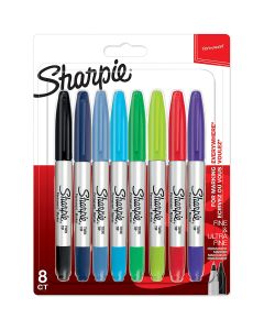 Sharpie Twin Tip Permanent Marker Assorted 8 Pieces