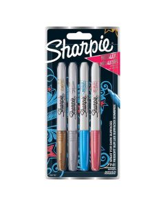 Sharpie Metallic Permanent Marker Assorted 4 Pieces