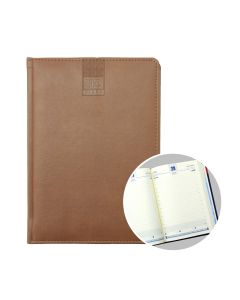 2025 B5 Daily Diary - Brown Edge Embossing with 