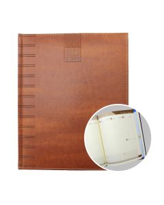 2025 Executive Weekly Diary - Brown Wood Finish 10 x 8 inch