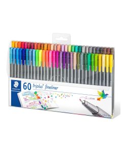 Triplus Fineliner 334-TB60 Set of 60 Asst. Colour STAEDTLER