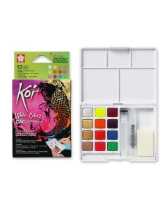 Koi Watercolor Sketchbox Metallic 12 Colors - XNCW-12MH
