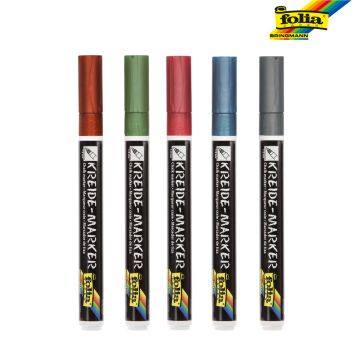 Kreide Chalk Markers Set of 5 Metallic Effects Kreide Chalk Markers Set of 5 Metallic Effects