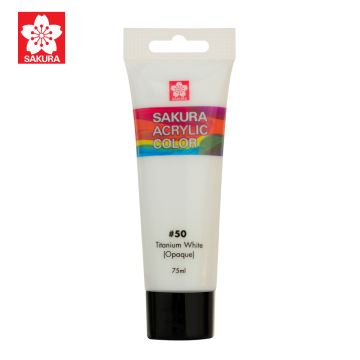 Sakura Acrylic Color 75mL - #50 Titanium White 