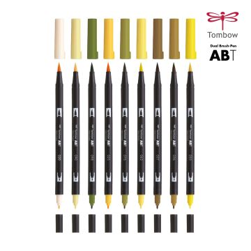 Tombow Dual Brush Pen Yellow's