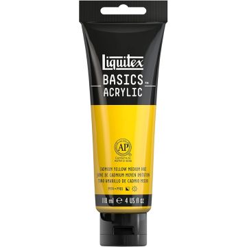 Liquitex Basics Acrylic 118ml Cadmium Yellow Medium