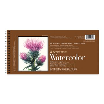 Strathmore Watercolor Paper Pad, 400 Series, 6 x 12" 440-12