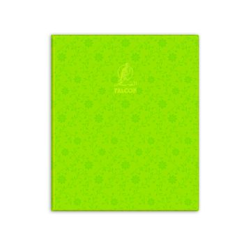 Single Line Book 10x8" Transparent Green 100/S PVC Falcon
