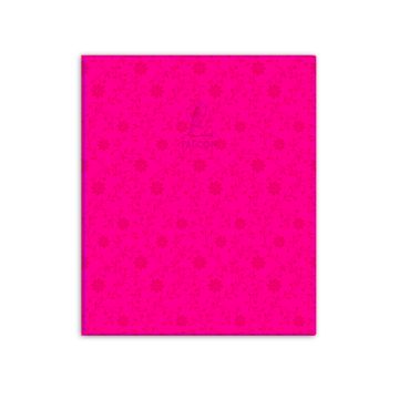 Single Line Book 10x8" Transparent Pink 60/S PVC Falcon