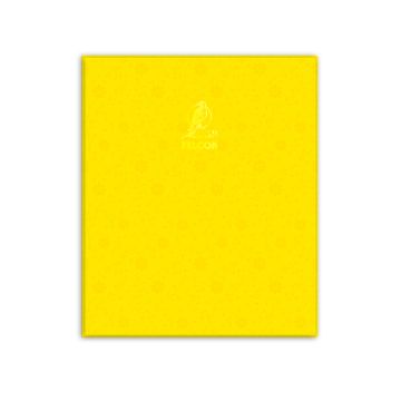 Single Line Book 10x8" Transparent Yellow 100/S PVC Falcon