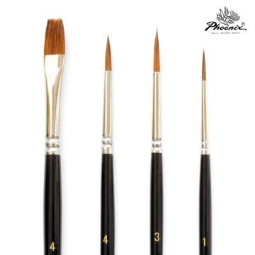 Artist Brush Phoenix 6616S1 4pcs Set