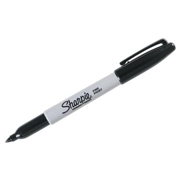 Sharpie Permanent Markers, Fine Point, Black