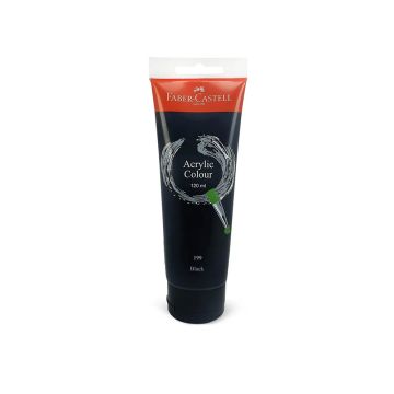 Faber Castell Acrylic Colour 120ml Tube Black