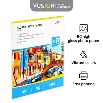 Deli A4 200g White Inkjet Photo Paper (20 Sheets) - L304