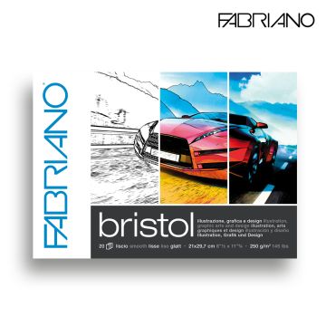 Bristol pad 250gsm A4 Fabriano - 19002129