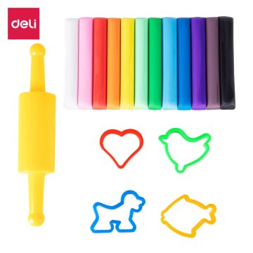 Modelling Clay 12 Colour 160g Deli