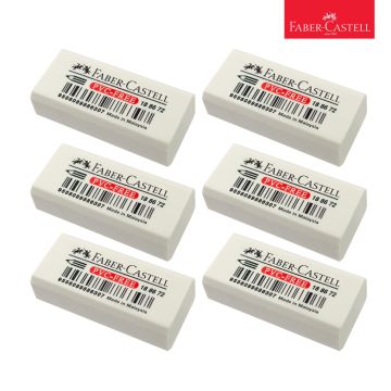 PVC Free Eraser Set Of 6 Blstr Faber Castell  708640