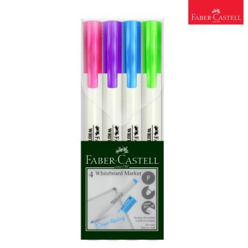 Slim White Board Marker set Of 4 Creative Faber Castell 156074