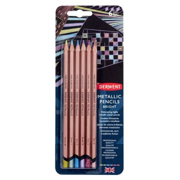 Derwent Metallic Pencil Colour 6 Blister