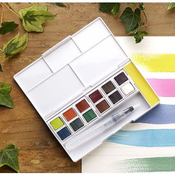 Derwent Inktense Paint Pan Travel Set Palette #02 (12)