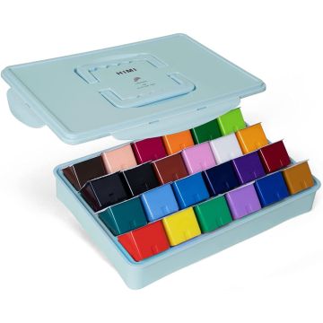 HIMI Gouache Paint Set 24 Colors 80ml Blue