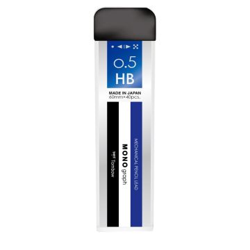 Spare Lead, "MONO GRAPH", 40 leads/tube, 0.5mm, HB,