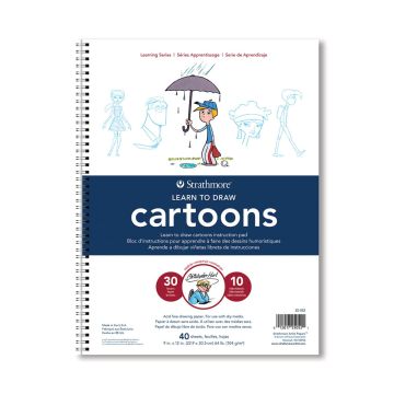 Strathmore Learning Series Drawing Pad, 9in x 12in, Cartoons