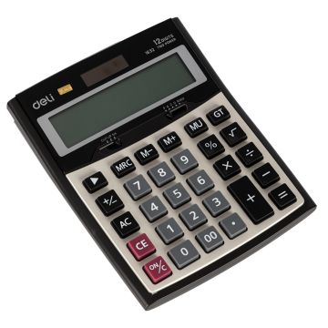 Deli Desktop Calculator Metal-12 digits - E1632