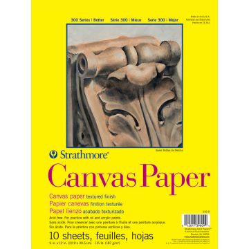 Strathmore Canvas Pad, 9"x12" - 300 Series 310-9