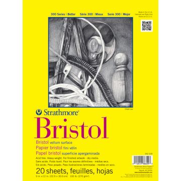 Strathmore Bristol Vellum Pad 9" x 11" - 342-109