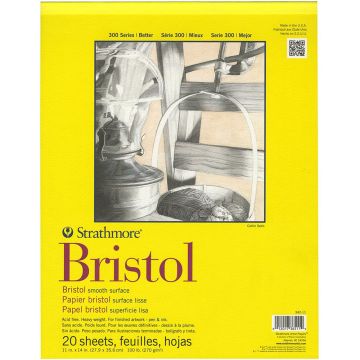 Strathmore Bristol Smooth Pad 11" x 14" - 342-11