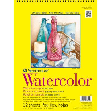 Strathmore Watercolor Pad, Cold Press 9" x 11" - 360-9