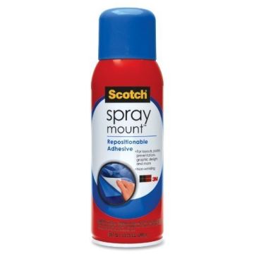 Spray Mount Repositionable Spray Adhesive 3M Scotch