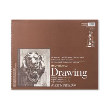 Strathmore Drawing Paper Pad, 400 Series, Smooth Surface, 14" x 17" - 400-107
