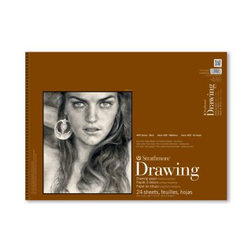 Strathmore Drawing Paper Pad, 400 Series, Medium Surface, 18" x 24" - 400-8