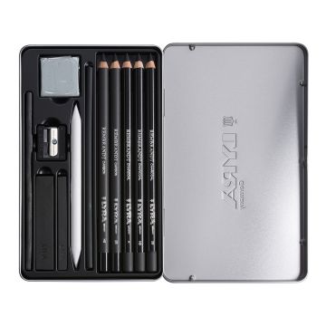 LYRA Rembrandt Charcoal Set Tin Box - 12pcs