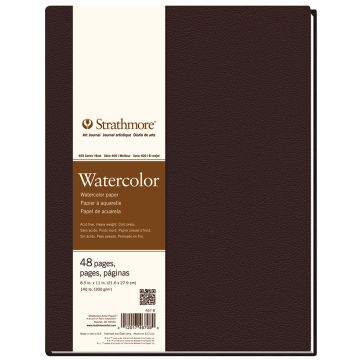 Strathmore Watercolor Hard-Bound Art Books 400 Series, 8.5" x 11.5" - 467-8