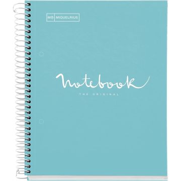 Miquelrius  –  Emotion - A5 1 Subject Noteboook - Sky Blue