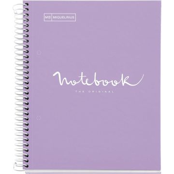 Miquelrius  –  Emotion - A5 1 Subject Noteboook - Lavendar