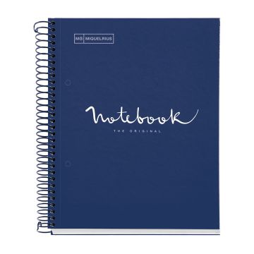 Miquelrius  –  Emotion - A5 1 Subject Noteboook - Navy Blue