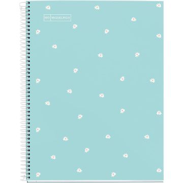 Miquelrius - A4 Notebook – 80 Sheets 1Subject Blue Daisy