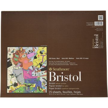 Strathmore Bristol Paper Pad, 400 Series, Vellum, 14" x 17" - 475-5