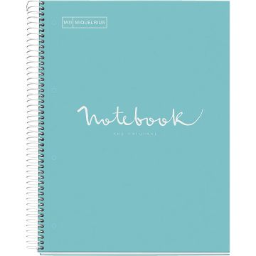 Miquelrius  –  Emotion - A4 1 Subject Noteboook - Sky Blue
