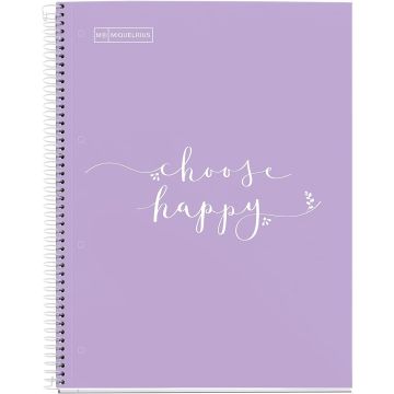 Miquelrius  –  Message - A4 1 Subject Noteboook - Lavendar