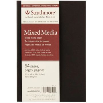 Strathmore Softcover Mixed Media Art Journal, 8" x 5.5" - 567-5