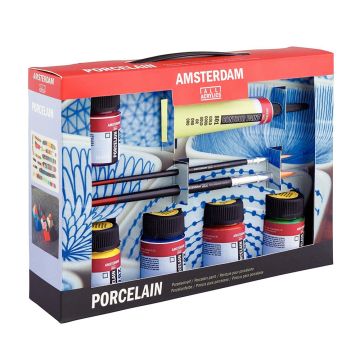 Porcelain Paint Set - 5 x 16 ml + 20 ml Contour Paint