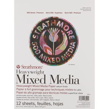 Strathmore 500 Series Heavyweight Mixed Media Pad A4 - 584-9