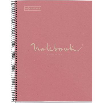 Miquelrius  –  Recycled - A4 1 Subject Noteboook - Pink