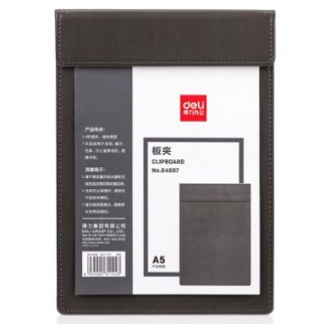 Deli Clipboard 64507 - Black A5